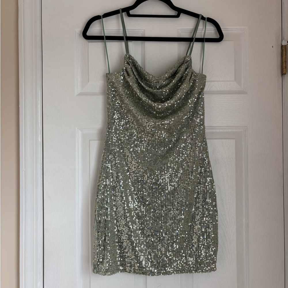 Sequin Green Dress